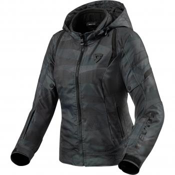 Chaqueta de Moto de Mujer REV'IT! Flare 2 Camuflaje-Negro-Gris Textil Multicolor