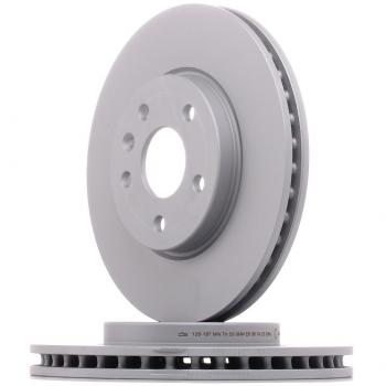 Disco de freno ATE 24.0126-0187.1, ventilado, delantero, 1 pieza
