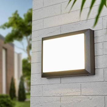 Aplique LED exterior Kiran con pantalla resistente a golpes