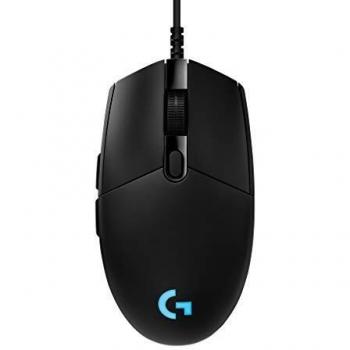 Logitech G PRO Ratón Gaming con Cable, Captor HERO 25K, 25,600 DPI, RGB, Peso Ultra Reducido, 6 Botones Programables, Memoria Integrada, PC/Mac - Negro