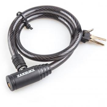 Candado bicicleta Handlock cable con llave 0,8x65 cm negro