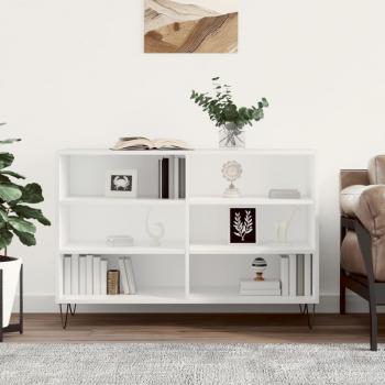 Aparador de madera contrachapada y madera de ingeniería blanco 103,5x35x70 cm Mueble de Almacenaje de Salón, Buffet para salón, Armario Auxiliar, Armario de Almacenamiento