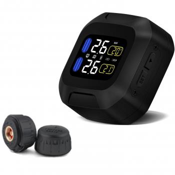 erayak TPMS para moto impermeable lightning-proof presión de los neumáticos sistema de vigilancia con 2 Sensor Externo