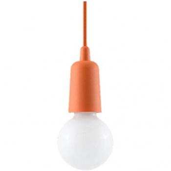 Lámpara de Techo Diego 1 Naranja E27 LEDBOX PVC Suspensión Bombilla LED Suspendida