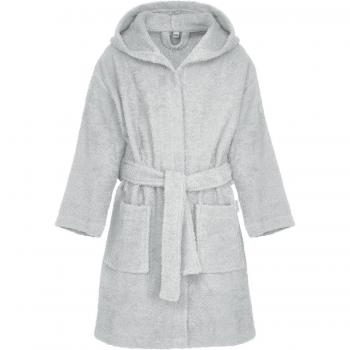 Playshoes Unisex Kids Grey Terry Towelling Bathrobe 338001 (Sizes 33 - 158/164)