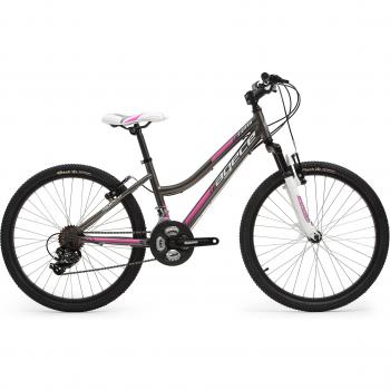 Agece Sierra-24D - Bicicleta de montaña para niña, color antracita / rosa, talla XS