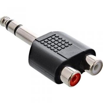 Adaptador de Audio InLine® 6,3mm Jack a 2x RCA Estéreo