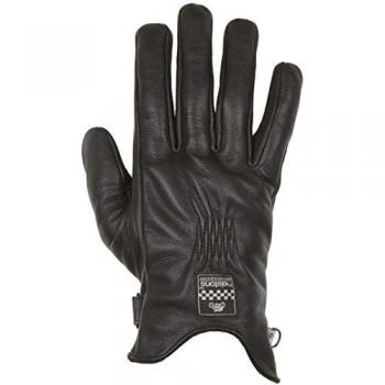 Guantes de moto de verano de cuero para mujer Helstons Swallow - Negro M L