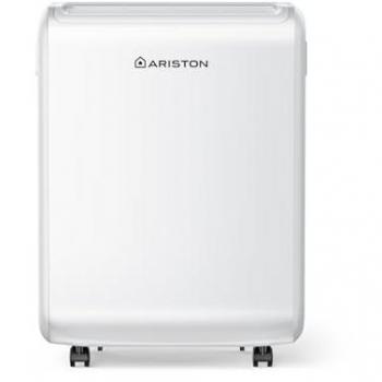 Deshumidificador Ariston Deos 12, hasta 35 m², bajo consumo, 12L/día, silencioso, con ruedas y temporizador, dimensiones 22.5x35x47 cm