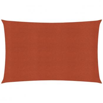 Toldo de vela HDPE terracota 160 g/m² 2x4 m