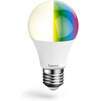 Bombilla inteligente Hama E27 10W RGBW con control de voz y ajuste de color