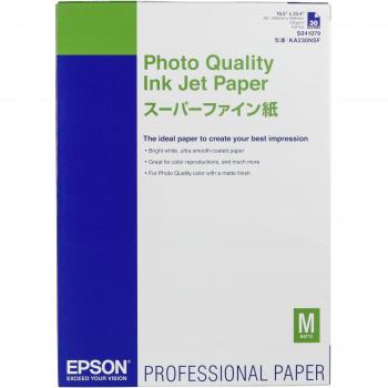 Epson C13S041079 Photo Quality Ink Jet Paper, A2 Size, 102 g/m², 30 Sheets