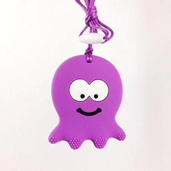 Silicona pulpo Mordedor Bayi BPA libre seguro y natural silicona Animales Teether Juguetes Mordedor collar colgante