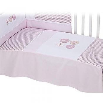 Bolín Bolón Bianca - Edredón para cuna, 70 x 140 cm, color rosa