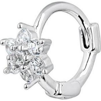 Ear Candy - Piercing de aro Samara de plata bañado en rodio