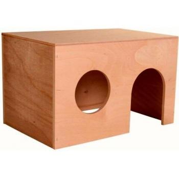 Refugio de Madera TRIXIE para Roedores, con Ventana, Dimensiones 24x15x15cm
