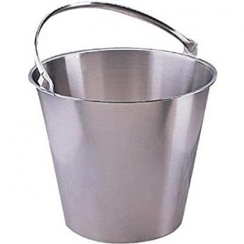 Cubo de limpieza Jantex, de acero inoxidable, 12 l