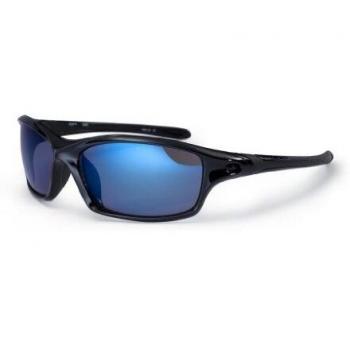 Bloc Eyewear Daytona Sunglasses - Black/Blue Lens