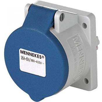 Enchufe de Pared Mennekes TwinCONTACT 16A 3 Polos 230V IP44 1668