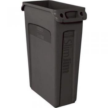 Rubbermaid Commercial Products FG354060BLA Contenedor con Canales de Ventilación, Capacidad de 87 L, Negro