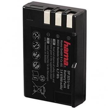 Hama - Rechargeable Li-Ion Battery DP 323 f/Nikon, Litio-Ion, 900 mAh, 7.4 V, 56 x 36 x 16 mm, Negro