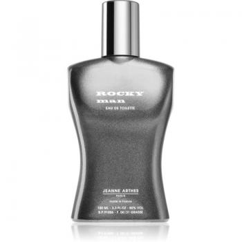 Jeanne Arthes Rocky Man Eau de Toilette 100ml - Fragancia masculina, aroma fresco y amaderado, presentación en spray de 100 ml