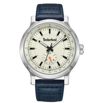 Reloj Analógico Hombre Timberland Discoll 46 mm Acero Inoxidable Azul Cuero Beige