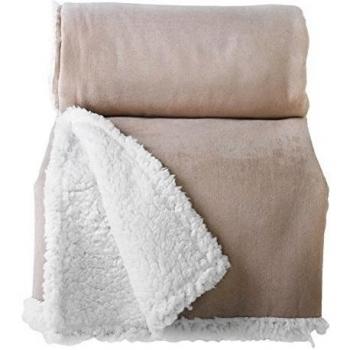 Douceur d'Intérieur 1440954 uit-Manta polar poliéster, Suecia, 125 x 150 cm, color beige