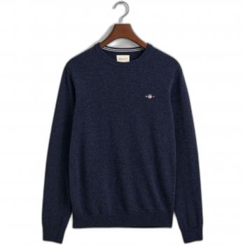 Pullover Gant Superfine Lambswool Marino para Hombre - Talla M