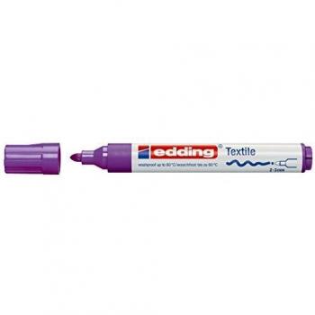 Edding 4500, Rotulador Textil Permanente, Color Morado Neón, Material Plástico