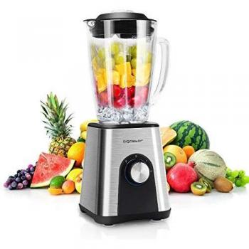 Aigostar Archer - Batidora de vaso, 1200W, vaso de cristal 1,8L, 6 cuchillas