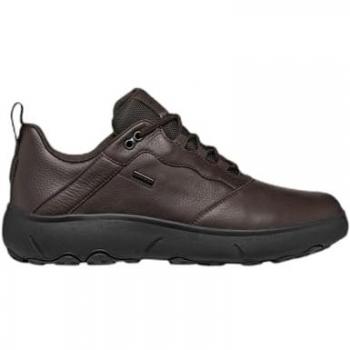 Geox Nebula + Grip Waterproof Men's Sneakers - Dark Brown