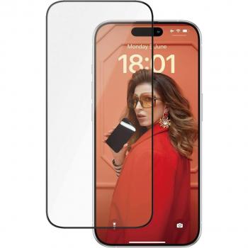 Protector de Pantalla PanzerGlass Ceramic Ultra-Wide Fit para iPhone 15 Pro - Resistente a Rayones y Golpes con EasyAligner - 1 Unidad