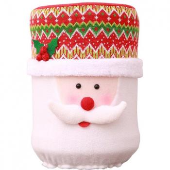 Cubierta Navideña Elástica para Dispensador de Agua y Barril - Decoración de Navidad #5AU8