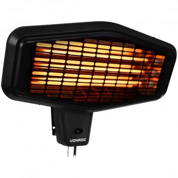 Calefactor de pared Amiata 2200W - Elemento de cuarzo - 3 niveles de calor