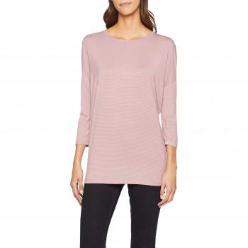 PIECES Pcminna 3/4 Lurex Top Noos, suéter para Mujer, Rosa