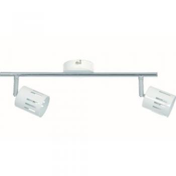 Lámpara de Techo Ulrika, Metal Blanco, 42x10x14 cm