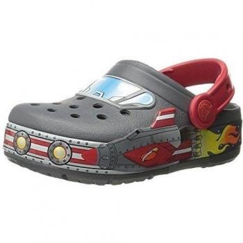 Crocs - Crocslights Galactic Clog Boys, Zoccolo per bambini e ragazzi, Grigio