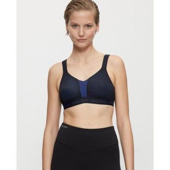 Sujetador deportivo Triumph Triaction Energy Lite N Ex sin aro ni relleno, color negro, talla 105D