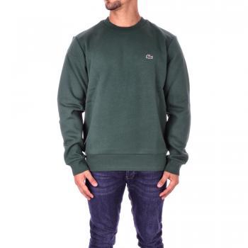 Lacoste Men's Classic Crew Sweatshirt - Dark Green - Size Small