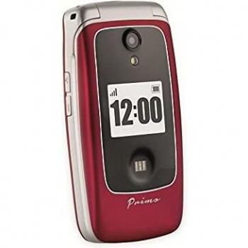 Teléfono Doro Primo 418 Rojo con Cámara de 3 MP y Pantalla de 2.8