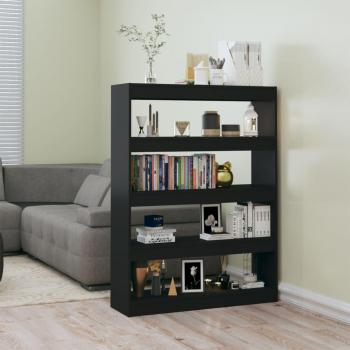 Estantería/Divisor de Espacios Negro 100x30x135 cm