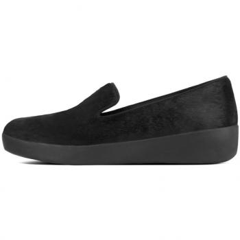 Fitflop Audrey Slippers, Mocasines para Mujer, Negro