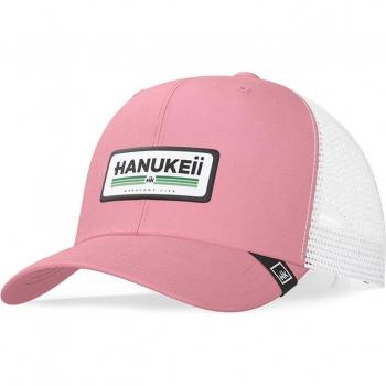 Gorra HANUKEII Barefoot Pink/White con diseño moderno, ajuste ajustable, material ligero y transpirable, ideal para actividades al aire libre y uso diario