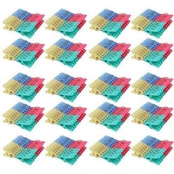 sourcingmap Plástico Doméstico Calcetines Toalla Ropa ropa Pinzas Abrazadera Pinza para la ropa Percha 400 piezas