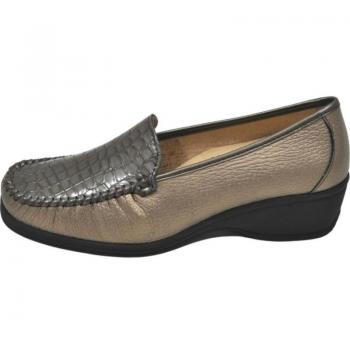 Mocasines de Mujer LUMEL - MOCASIN MUY ANCHO PLANTILLA EXTRAIBLE LIGEROS F TAUPE-BRONCE