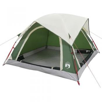 Tienda de campaña 4 personas impermeable verde