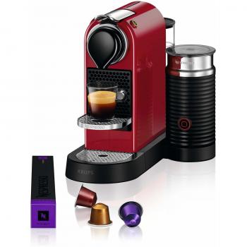 Cafetera de Cápsulas Krups Nespresso Citiz & Milk Roja