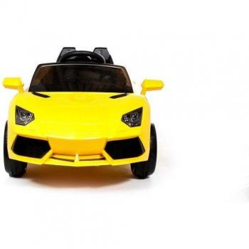 Coche eléctrico infantil super deportivo 12V amarillo.