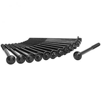 Juego de tornillos de culata AJUSA 81056100, incluye tornillos de alta resistencia, fabricado en acero, diseño específico para asegurar la culata del motor, compatible con múltiples modelos de vehículos